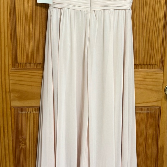 NWT haley page 5901 blush  off the shoulder  formal wedding prom bridesmaid 10 - Picture 5 of 9